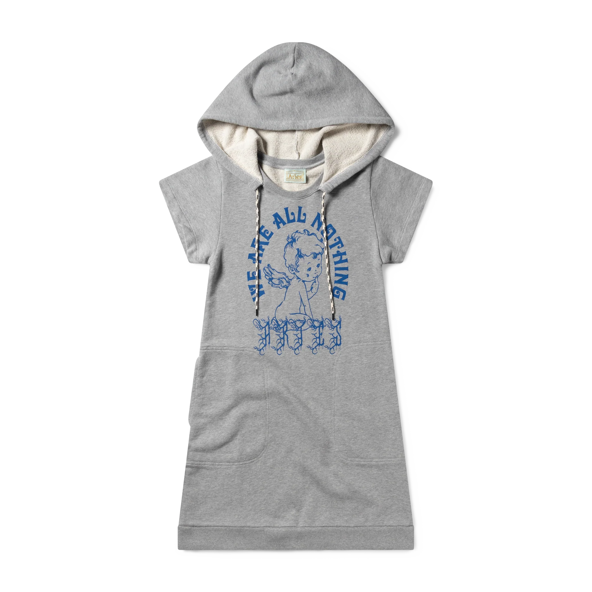 Aries Angel of Nothing Hooded Dress Grey Marl