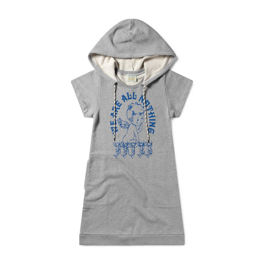 Aries Angel of Nothing Hooded Dress Grey Marl