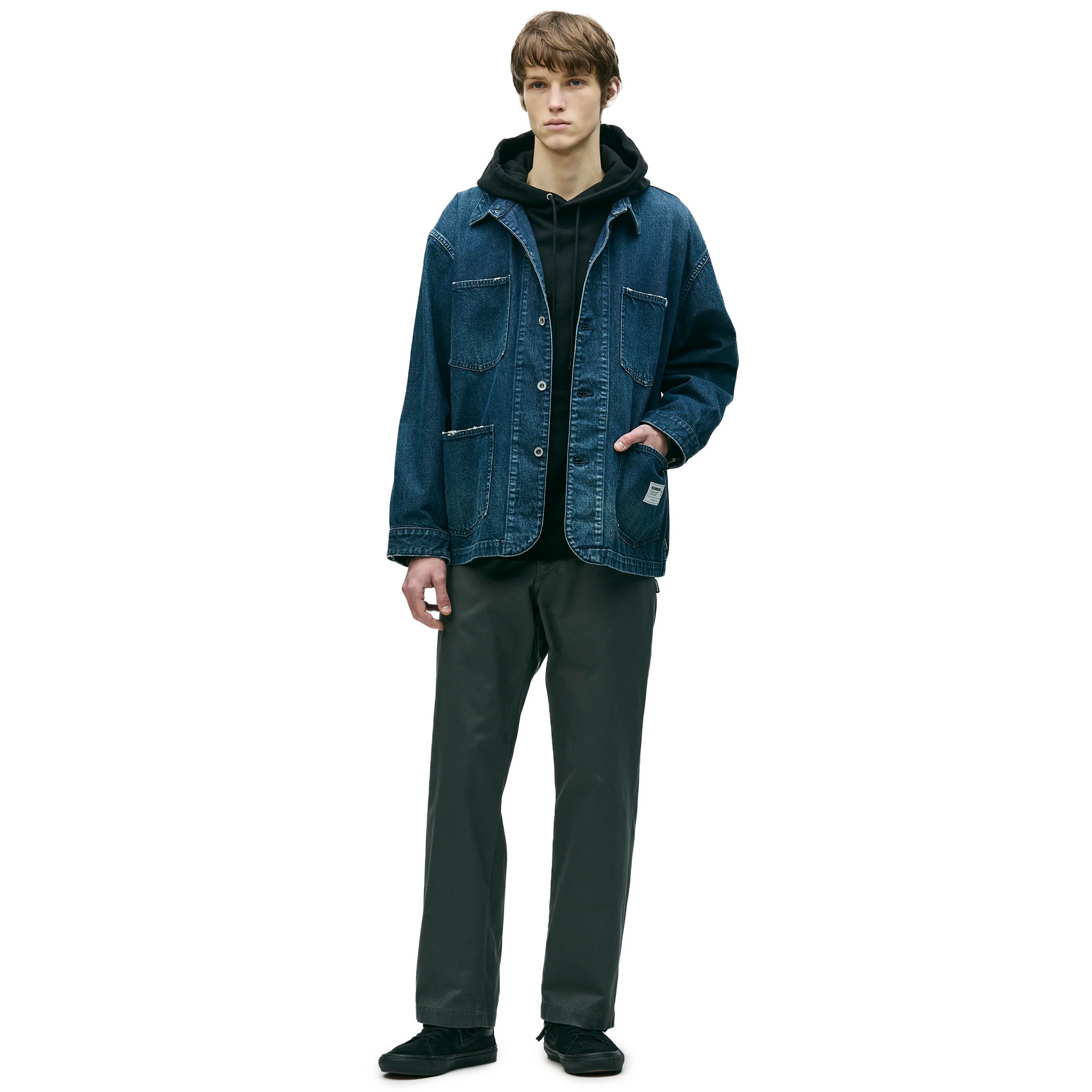 Neighborhood Washed Denim Coverall Jacket Indigo