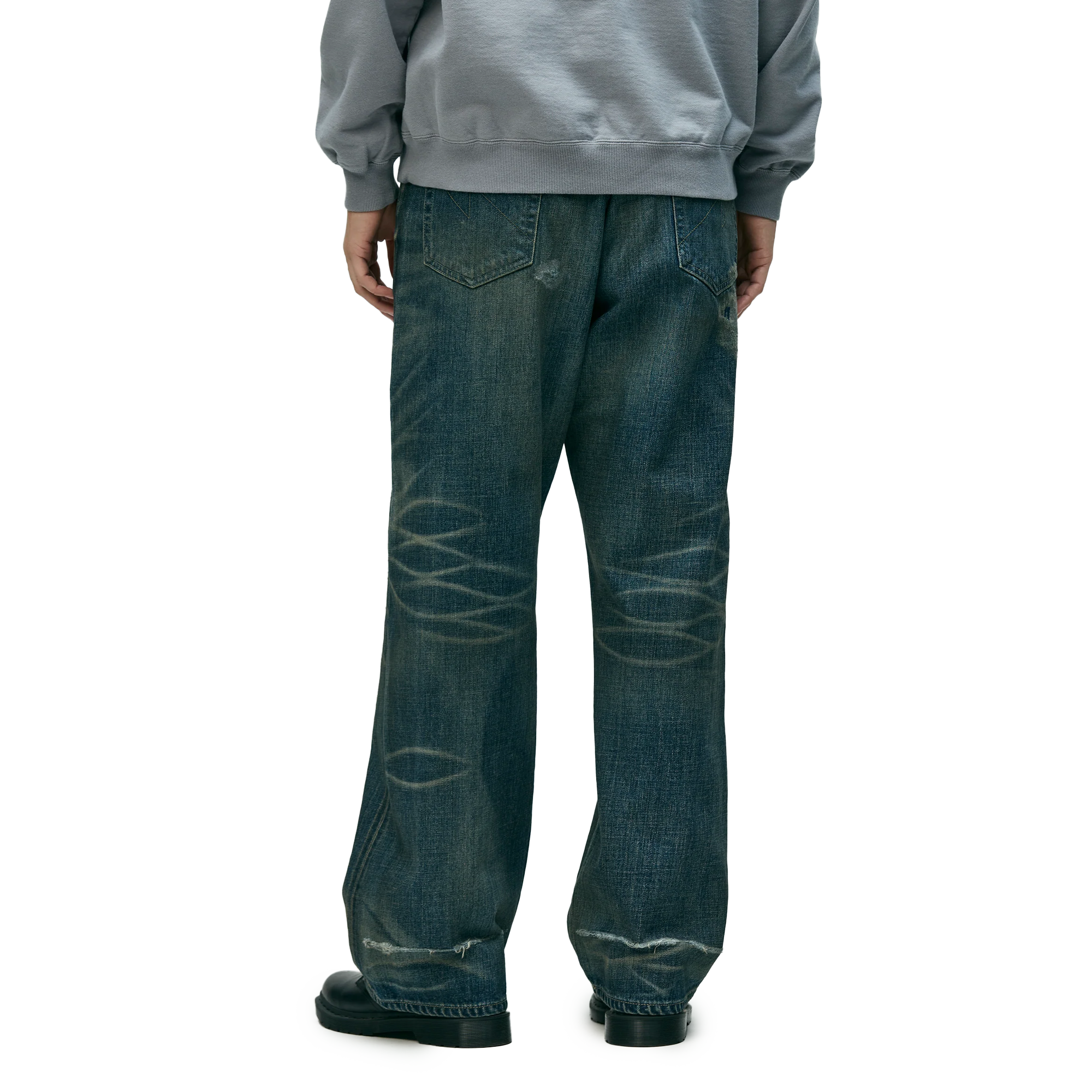 Neighborhood Savage Denim Dp Wide Pants Indigo 261XBNH-PTM07IN