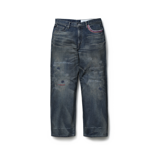 Neighborhood Savage Denim Dp Wide Pants Indigo 261XBNH-PTM07IN