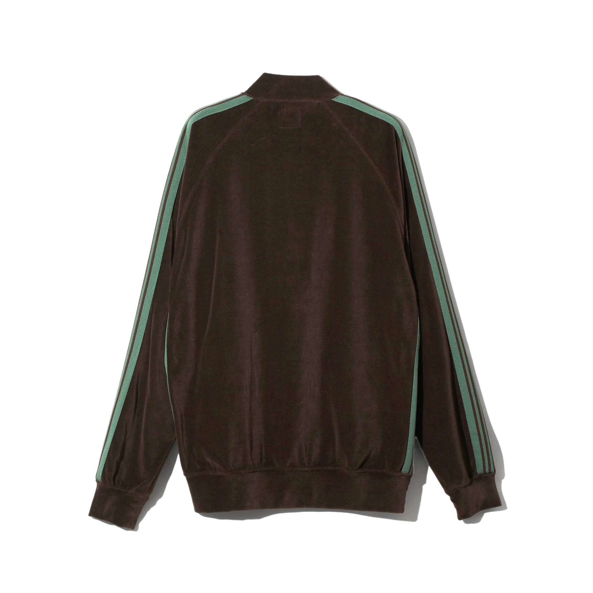 Needles Rib Collar Track Jacket C/PE Velour Brown