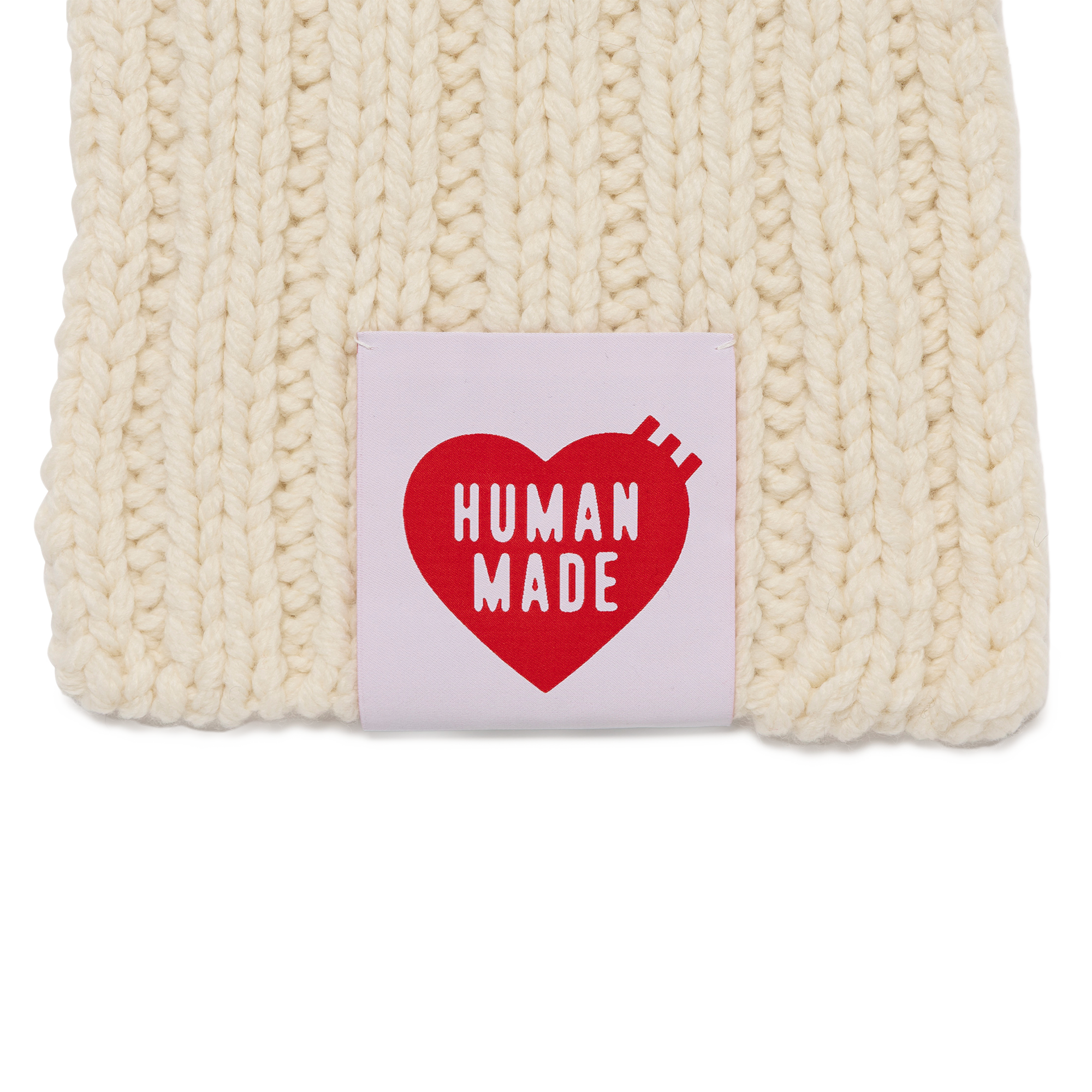 Human Made Hand Knit Muffler White HM30GD009
