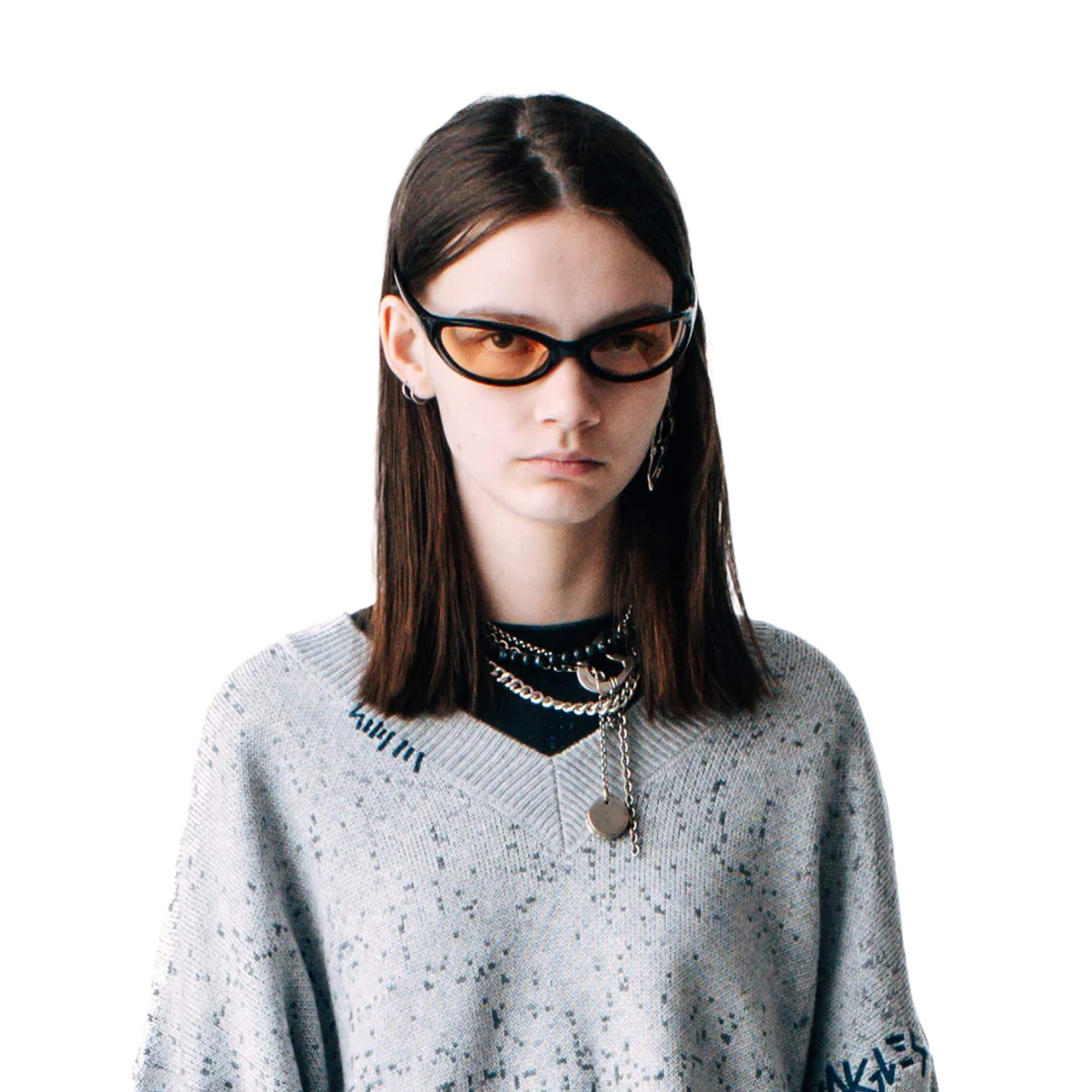 Jungles Jungles Face Slap Sunglasses Black/Yellow