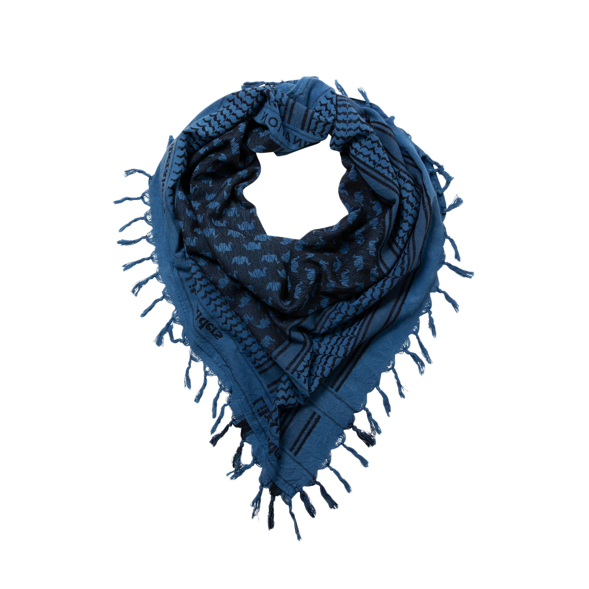 Liberaiders Uneven Dyed LR Jacquard Stole Blue