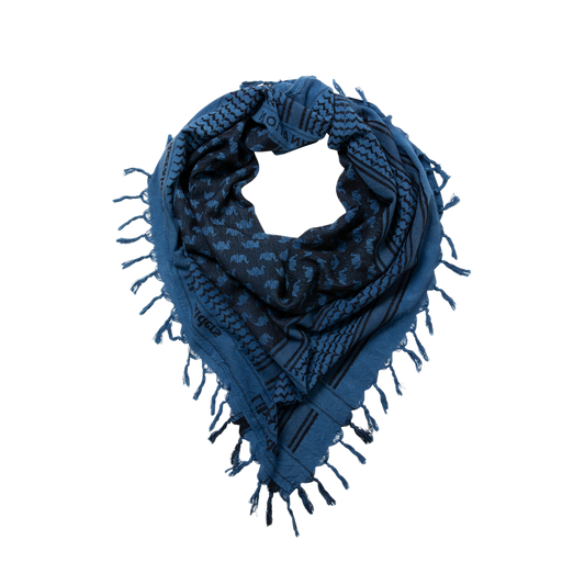 Liberaiders Uneven Dyed LR Jacquard Stole Blue