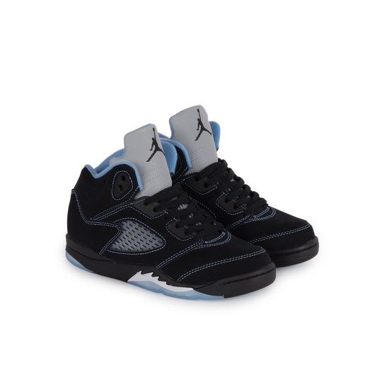 Nike Jordan 5 Retro "Black Carolina" (PS) Black/University Blue/White 440889-008