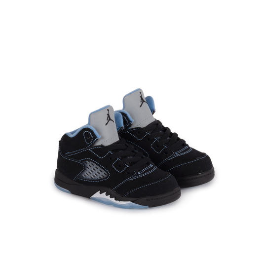 Nike Jordan 5 Retro "Black Carolina" (TD) Black/University Blue/White 440890-008