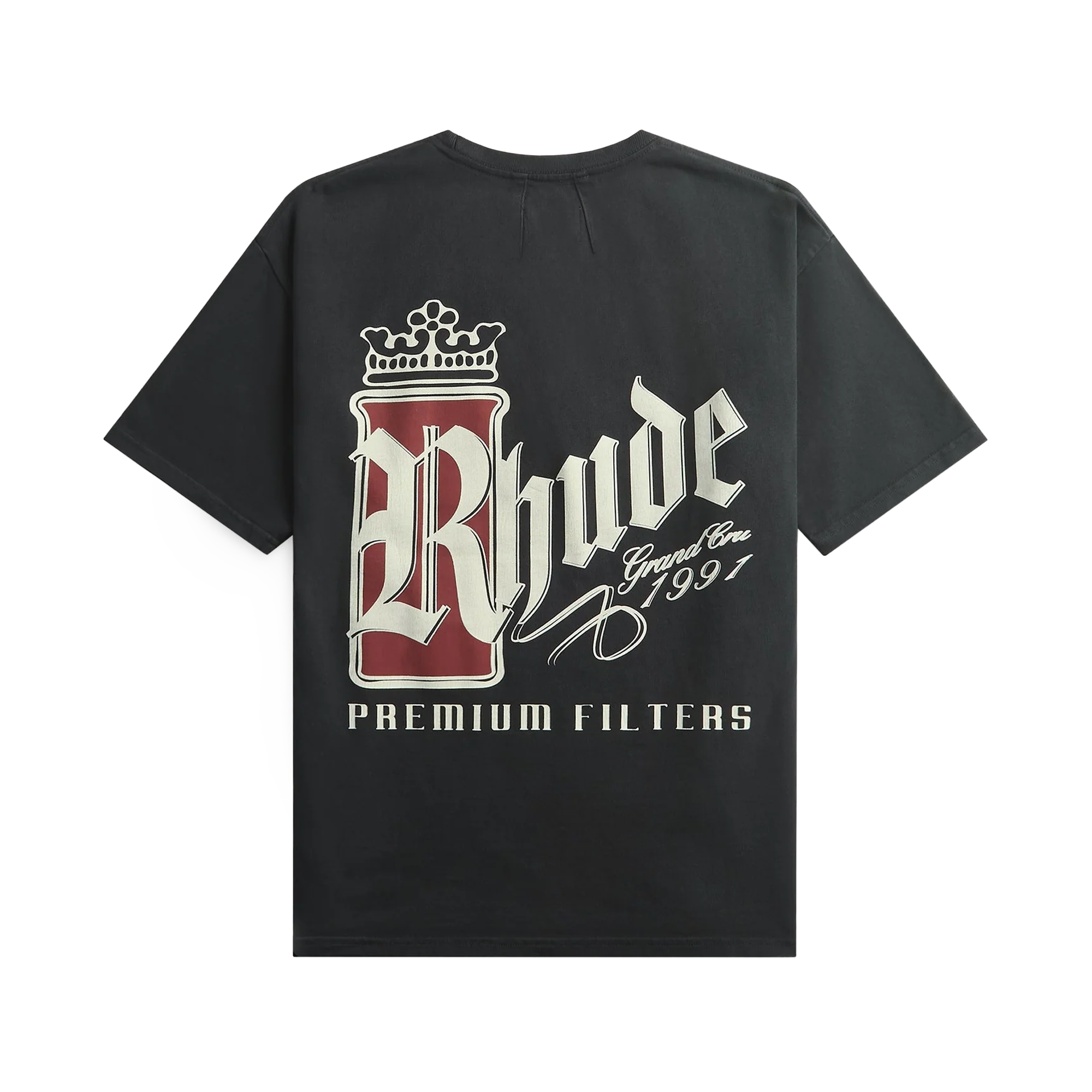 R H U D E Fumar 91 T-Shirt Vintage Black/White/Red
