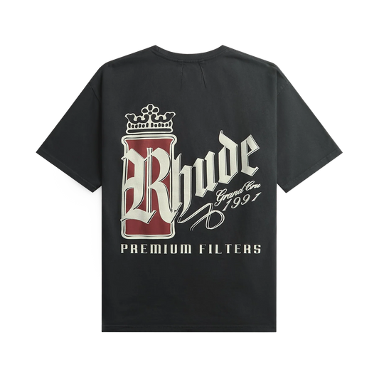 R H U D E Fumar 91 T-Shirt Vintage Black/White/Red