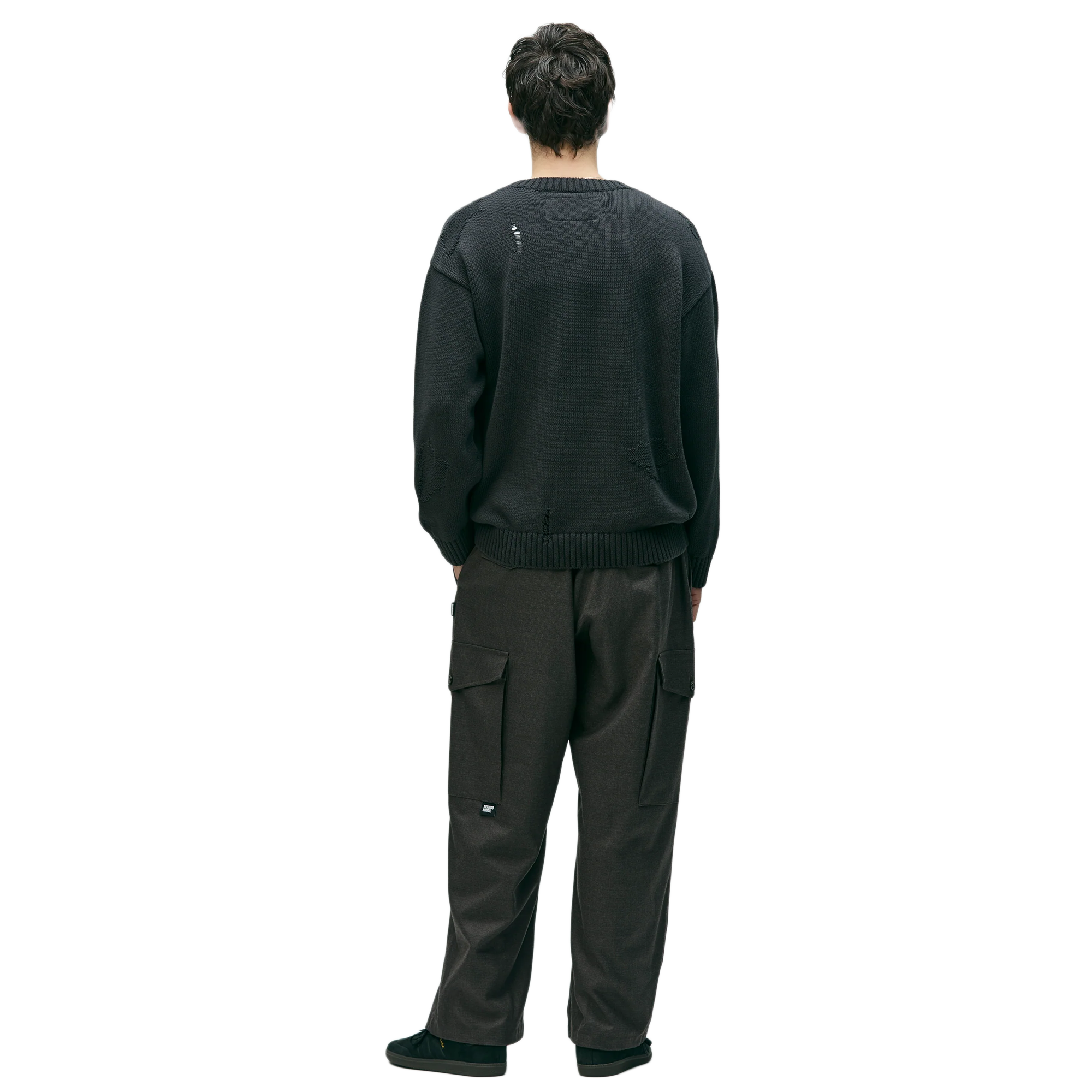 Neighborhood Savage Crewneck Sweater Charcoal