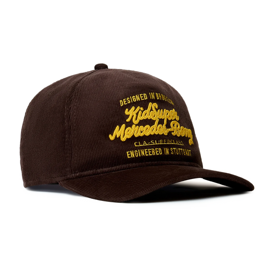 Kidsuper x Mercedes Benz Chainstitch Hat Brown