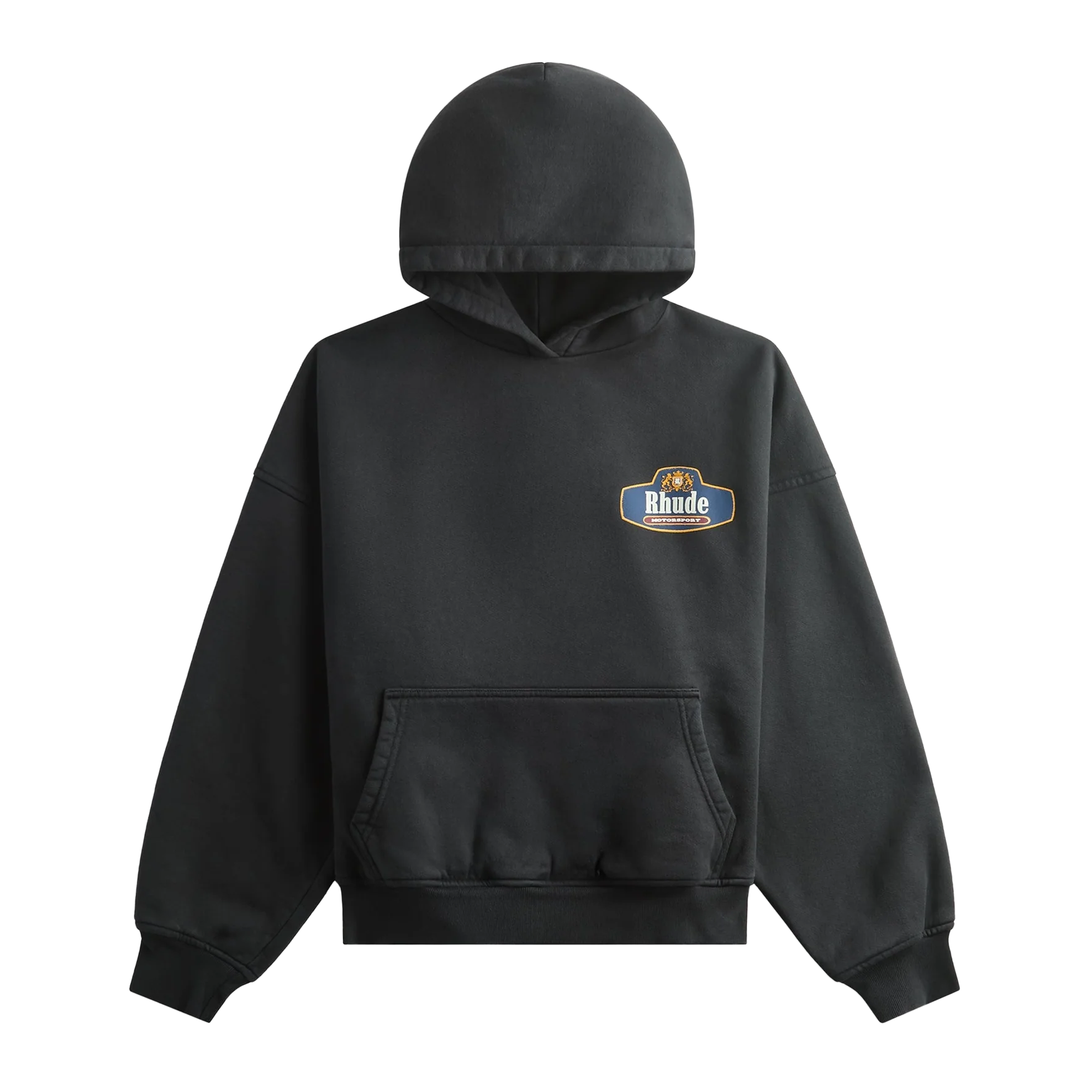 R H U D E Racing Crest Hoodie Vintage Black/ Navy