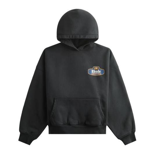 R H U D E Racing Crest Hoodie Vintage Black/ Navy