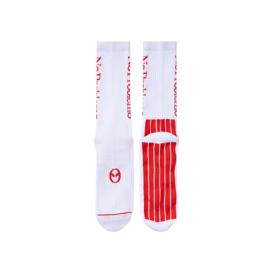 No Problemo Socks White