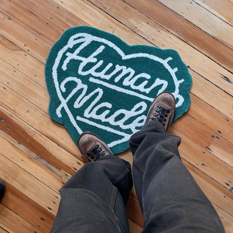 Human Made Heart Rug Small Green HM28GD073G