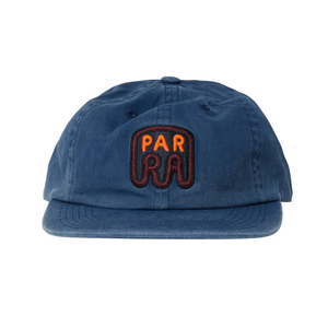 By Parra Fast Food Logo 6 Panel Hat Navy Blue