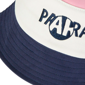 By Parra Looking Glass Logo Bucket Hat Dark Blue