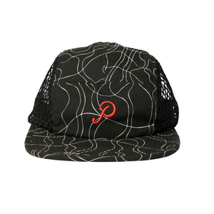 By Parra Trees In Wind Mesh Volley Hat Black