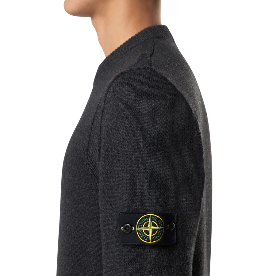 Stone Island Crew Neck 5100072 Melange Charcoal