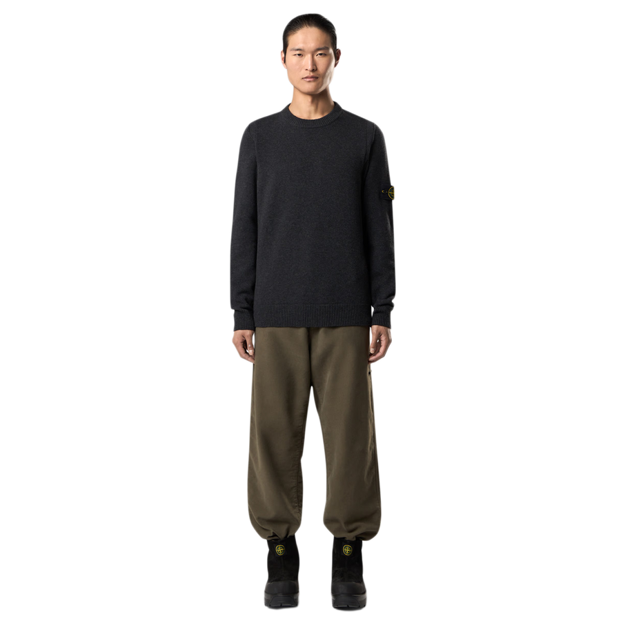 Stone Island Crew Neck 5100072 Melange Charcoal