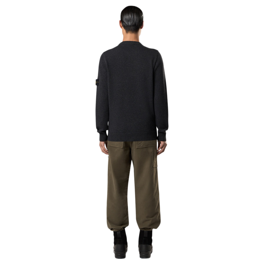 Stone Island Crew Neck 5100072 Melange Charcoal
