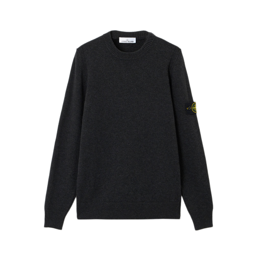 Stone Island Crew Neck 5100072 Melange Charcoal