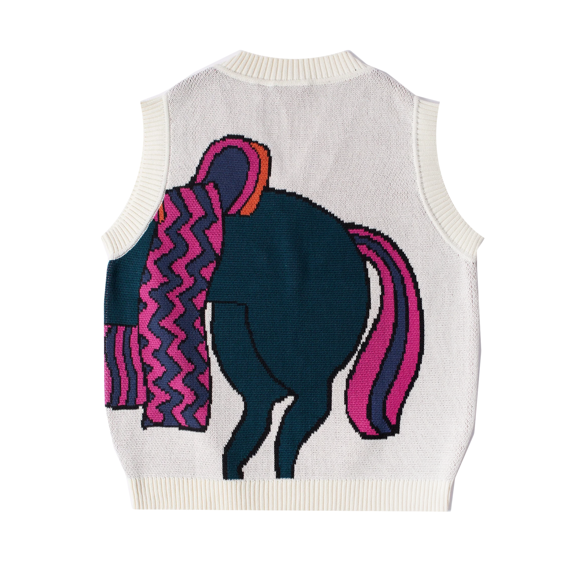 By Parra Knitted Horse Knitted Spencer Off White