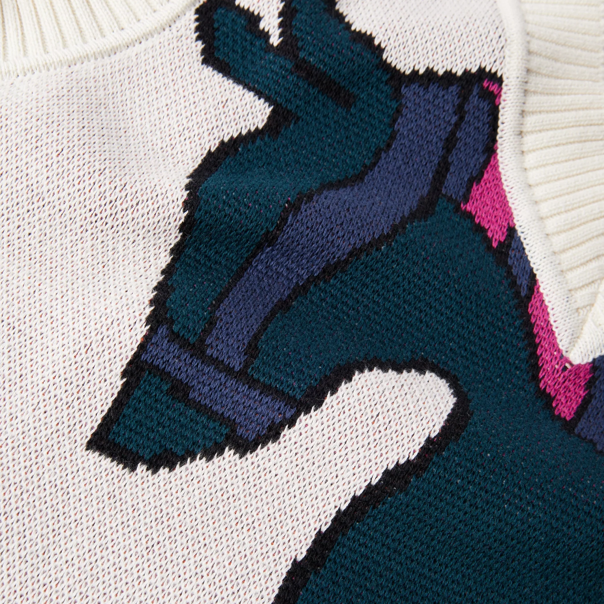 By Parra Knitted Horse Knitted Spencer Off White