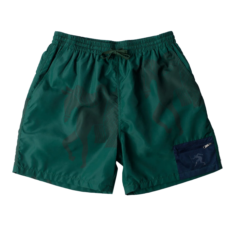 By Parra Short Horse Shorts Pine Green