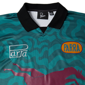 By Parra Sports Flage Polo Shirt Deep Sea Green