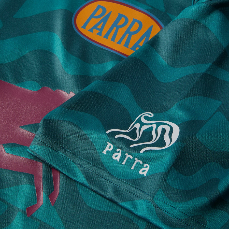 By Parra Sports Flage Polo Shirt Deep Sea Green