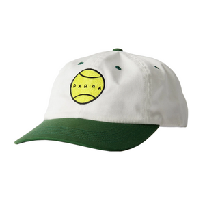 By Parra Balled 6 Panel Hat White