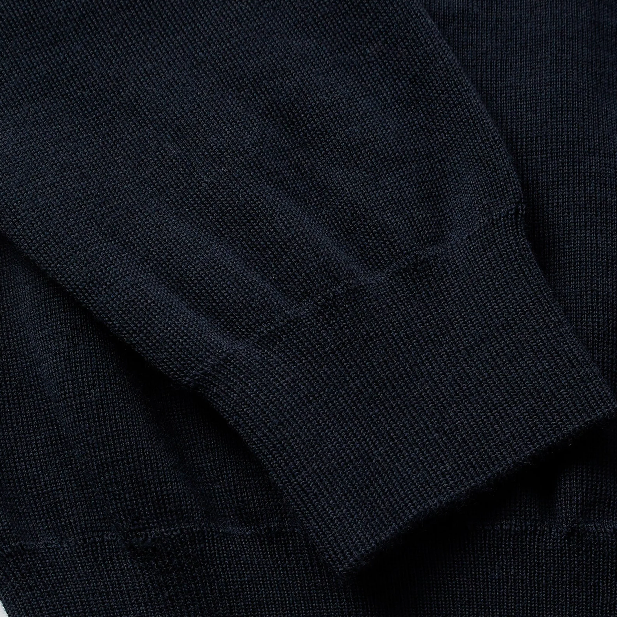 By Parra Flower Blob Knitted Polo Shirt Midnight Blue