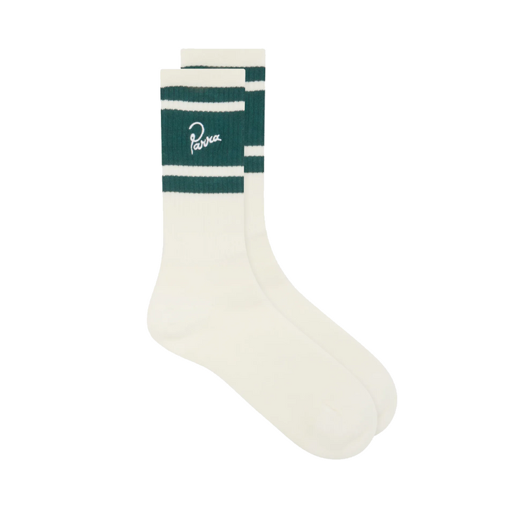 By Parra Signature Striped Crew Socks 53151 Off White