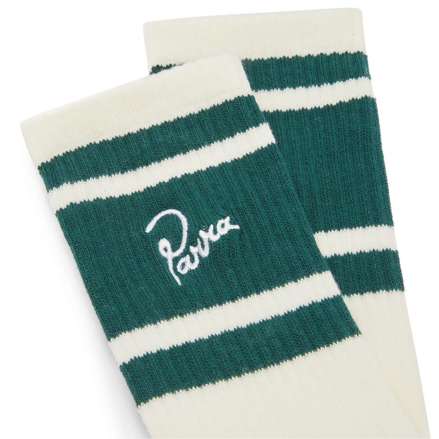 By Parra Signature Striped Crew Socks 53151 Off White