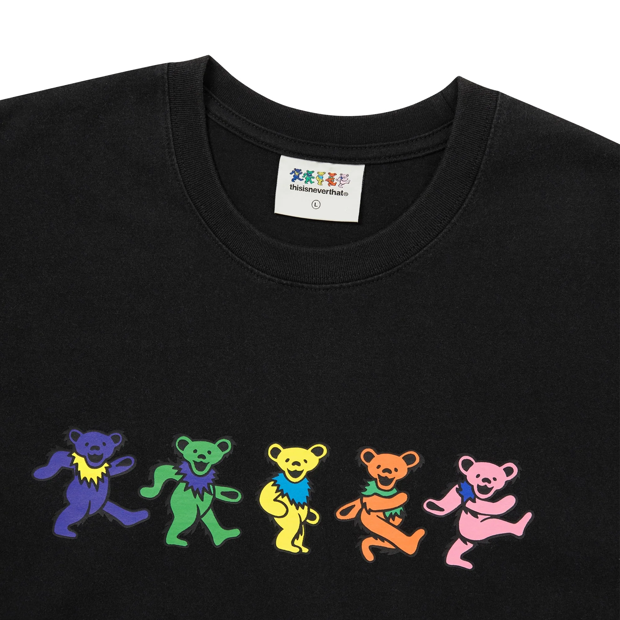 thisisneverthat x Grateful Dead Dancing Bears T-Shirt Black