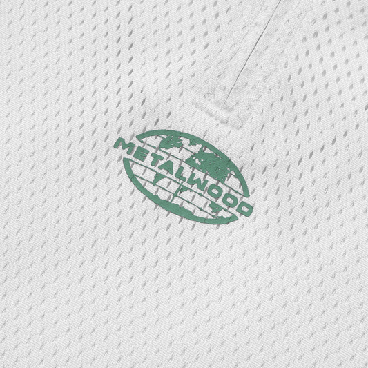 Metalwood Quarter Zip Jersey Polo Natural