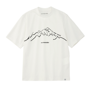 and wander Daijiro Ohara Map Key Print T-Shirt White