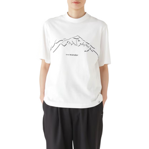 and wander Daijiro Ohara Map Key Print T-Shirt White