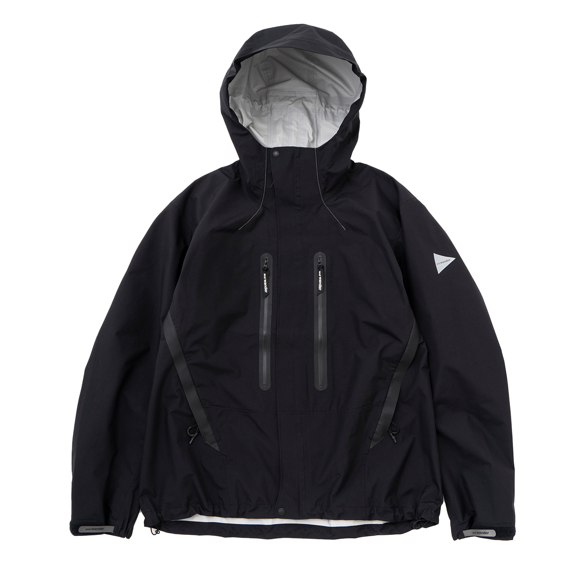 and wander 2.5L Hiker Rain Jacket Black Laced