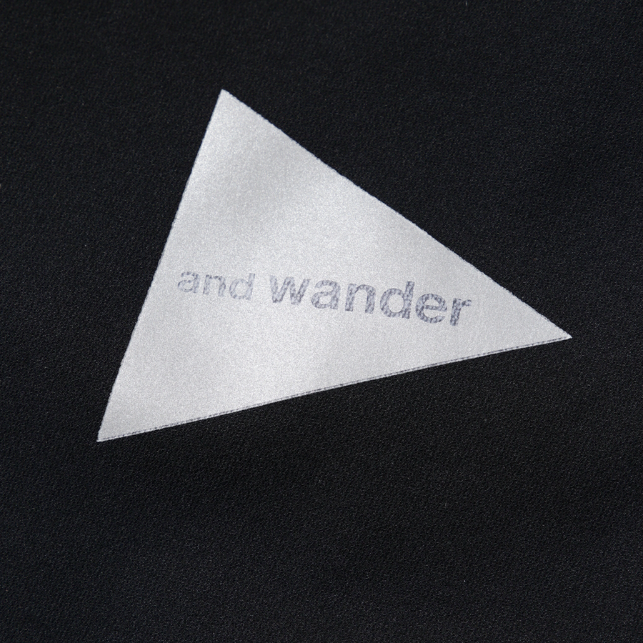 and wander Stretch Shell Jacket Black