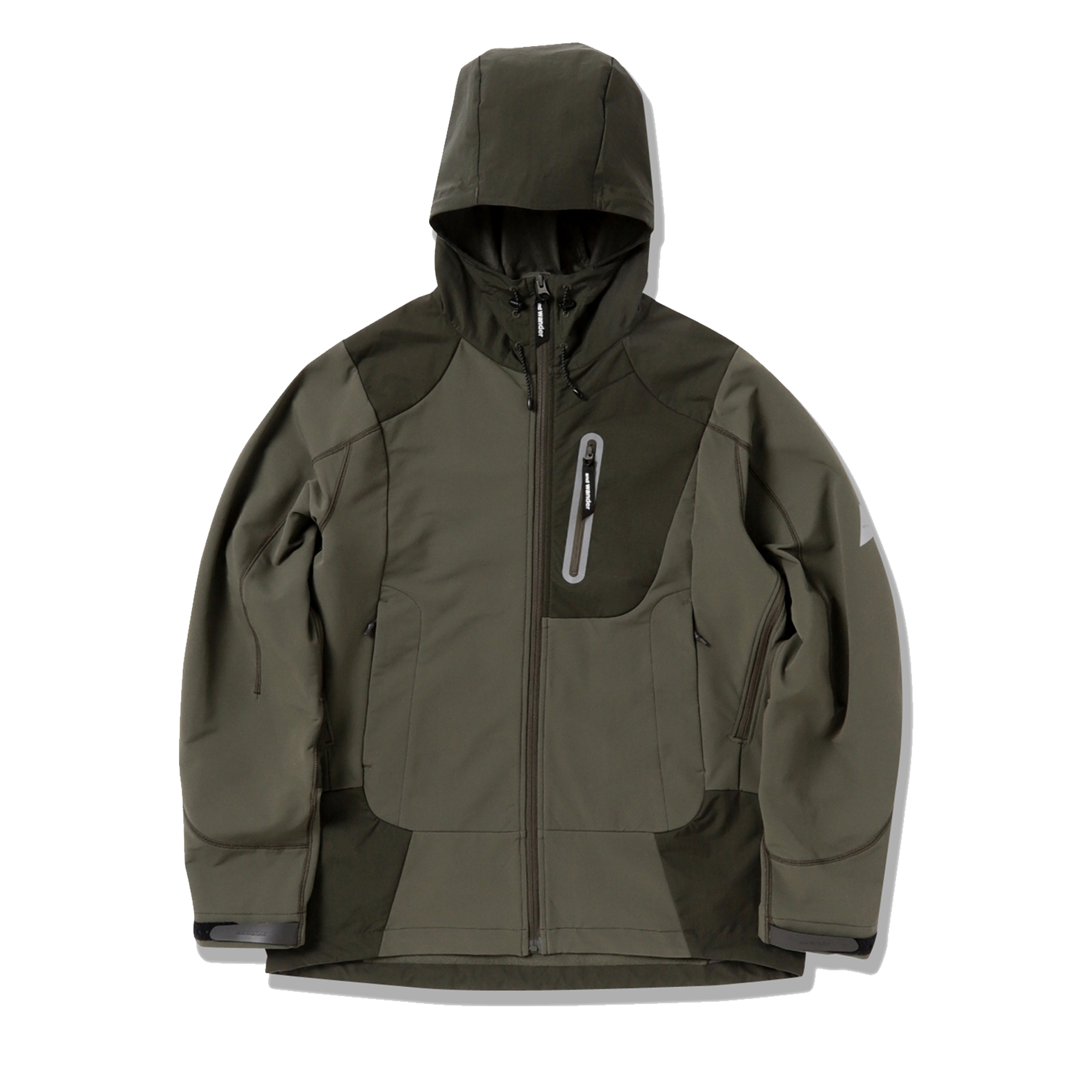 and wander Stretch Shell Jacket Khaki – Laced