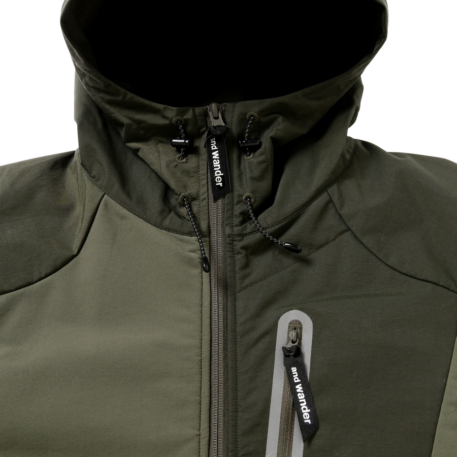 and wander Stretch Shell Jacket Khaki