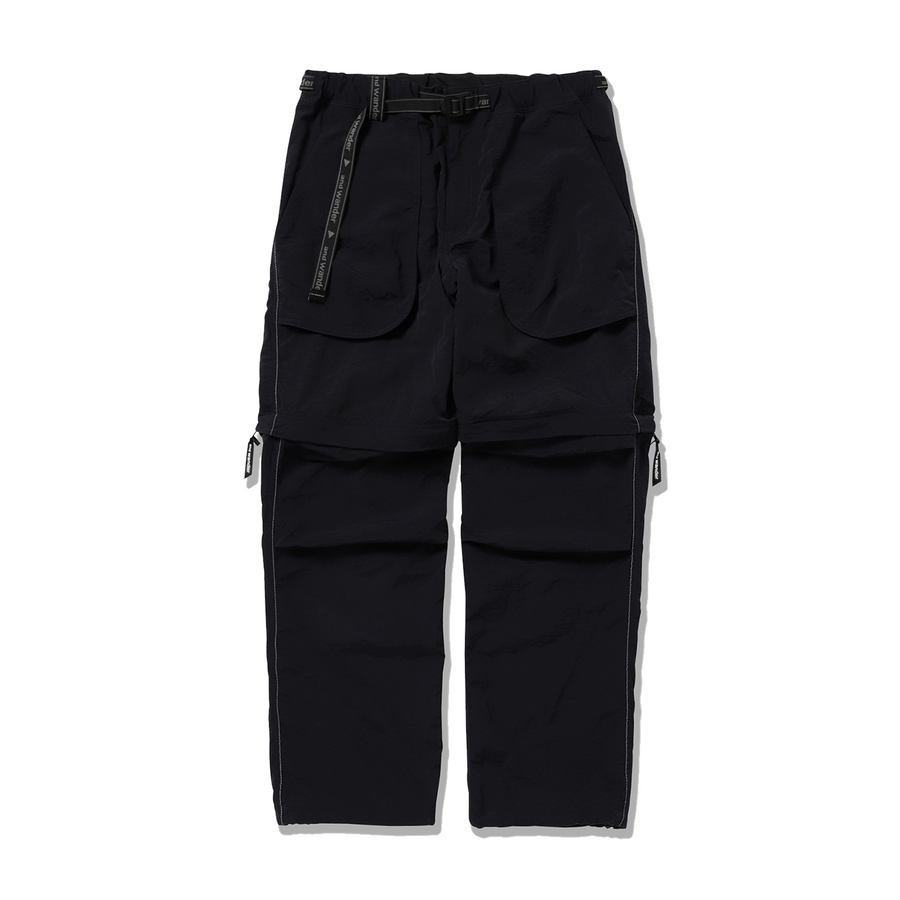 and wander NY Taffeta Hiker 2Way Pants Black