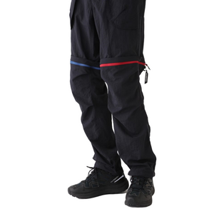 and wander NY Taffeta Hiker 2Way Pants Black