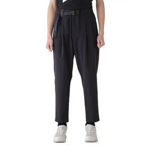 and wander Light W Cloth Pants Black