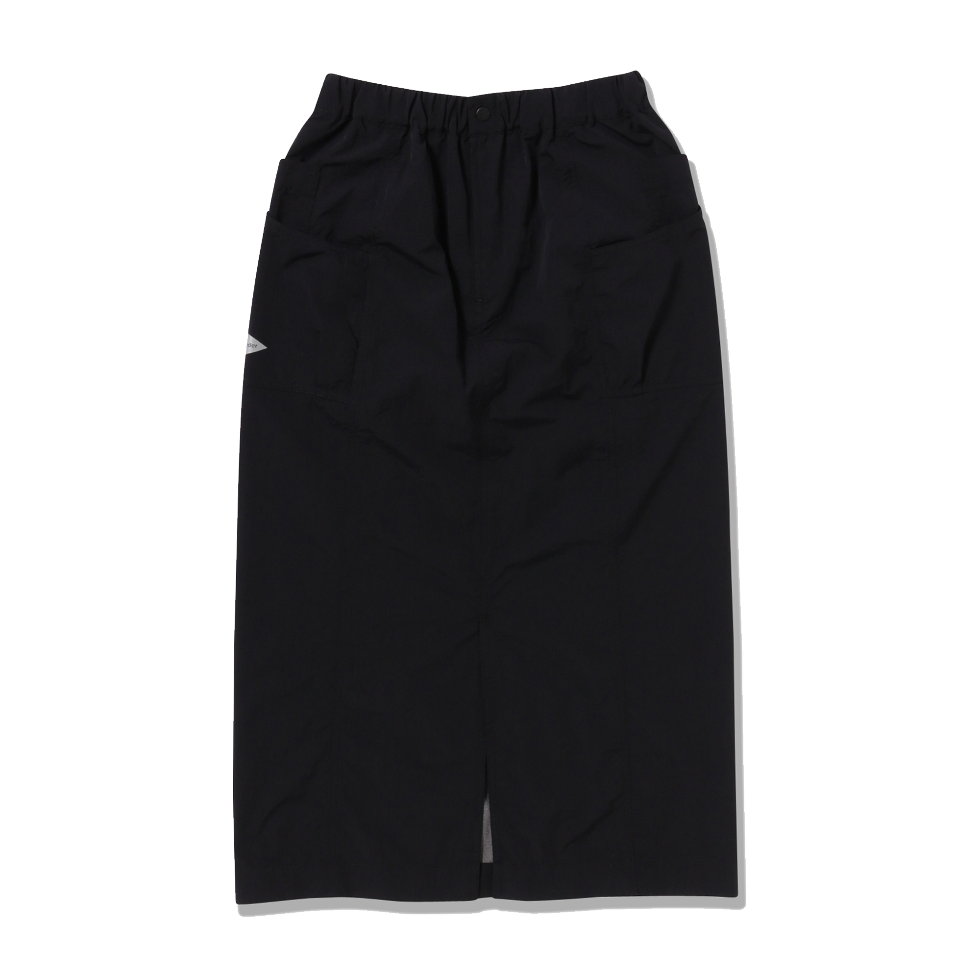 and wander Women's Crinkled Nylon Skirt Black