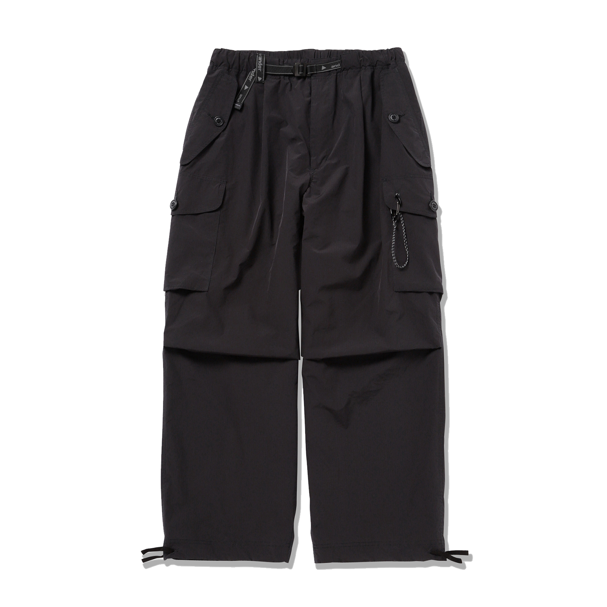 and wander Oversized Cargo Pants Black – Laced