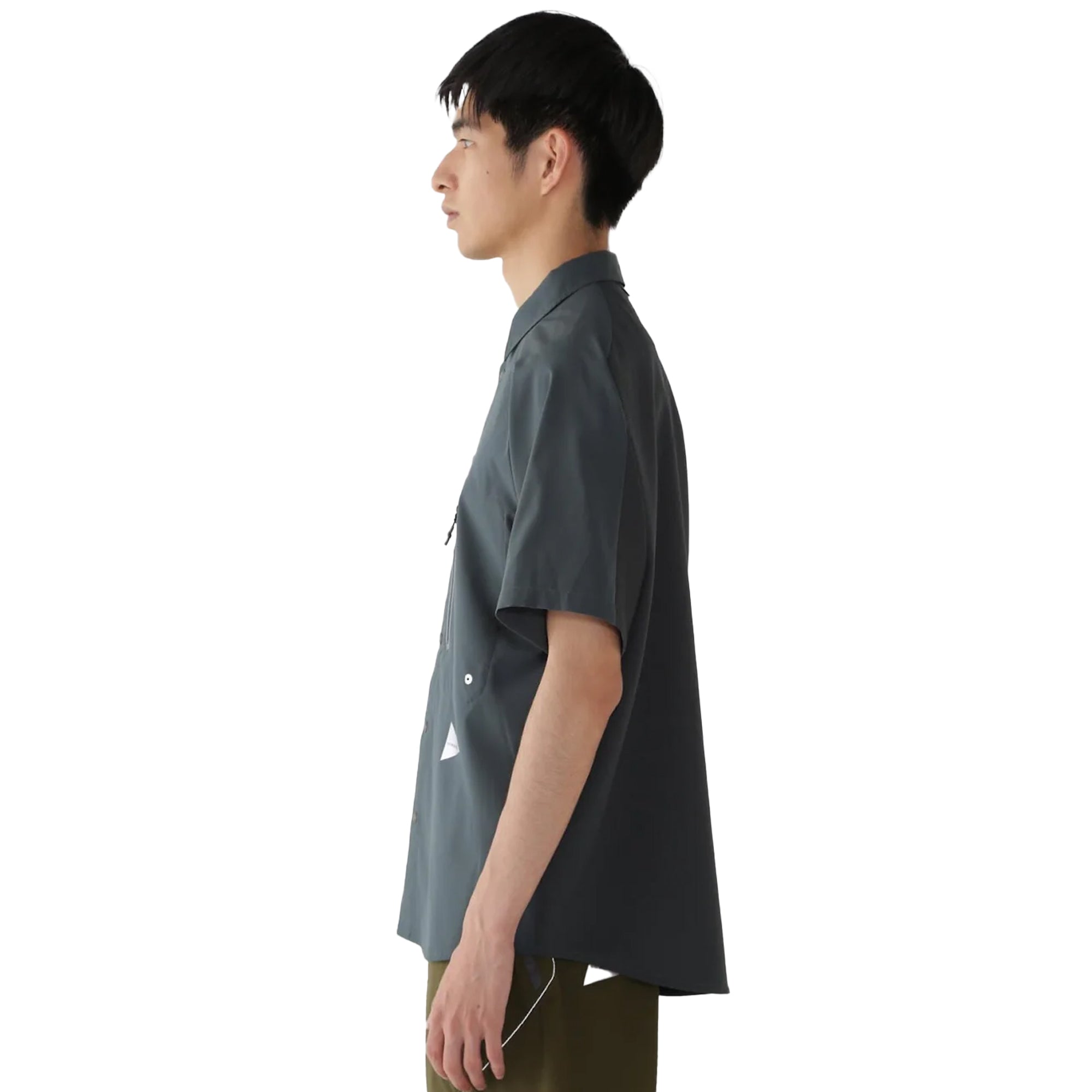 and Wander Tech Short Sleeve Shirt Dark Green